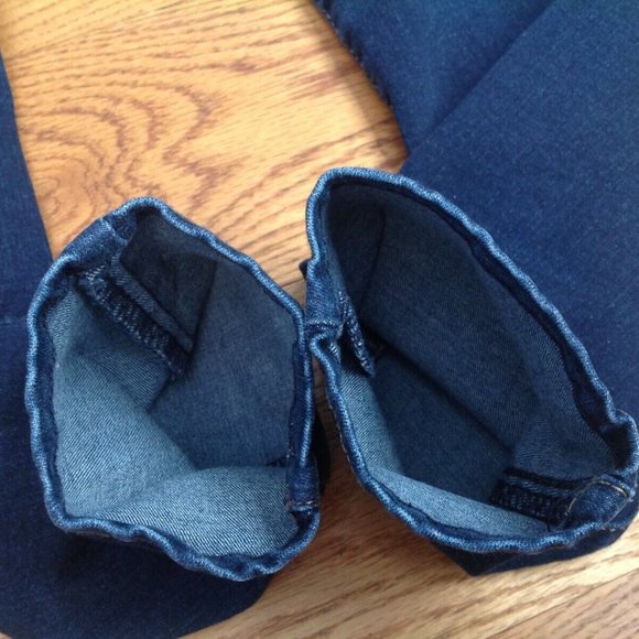ANA A NEW APPROACH SKINNY JEANS WOMENS 2P PETITE DARK BLUE DENIM STRETCH PANTS - Picture 11 of 16